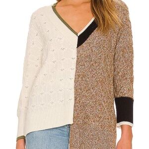 Veronica Beard Gava Color Block Sweater